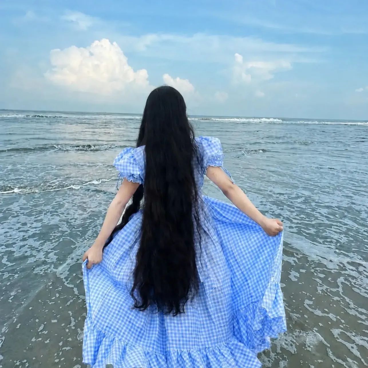 Premium Rafell Dress Sky Blue - Image 2