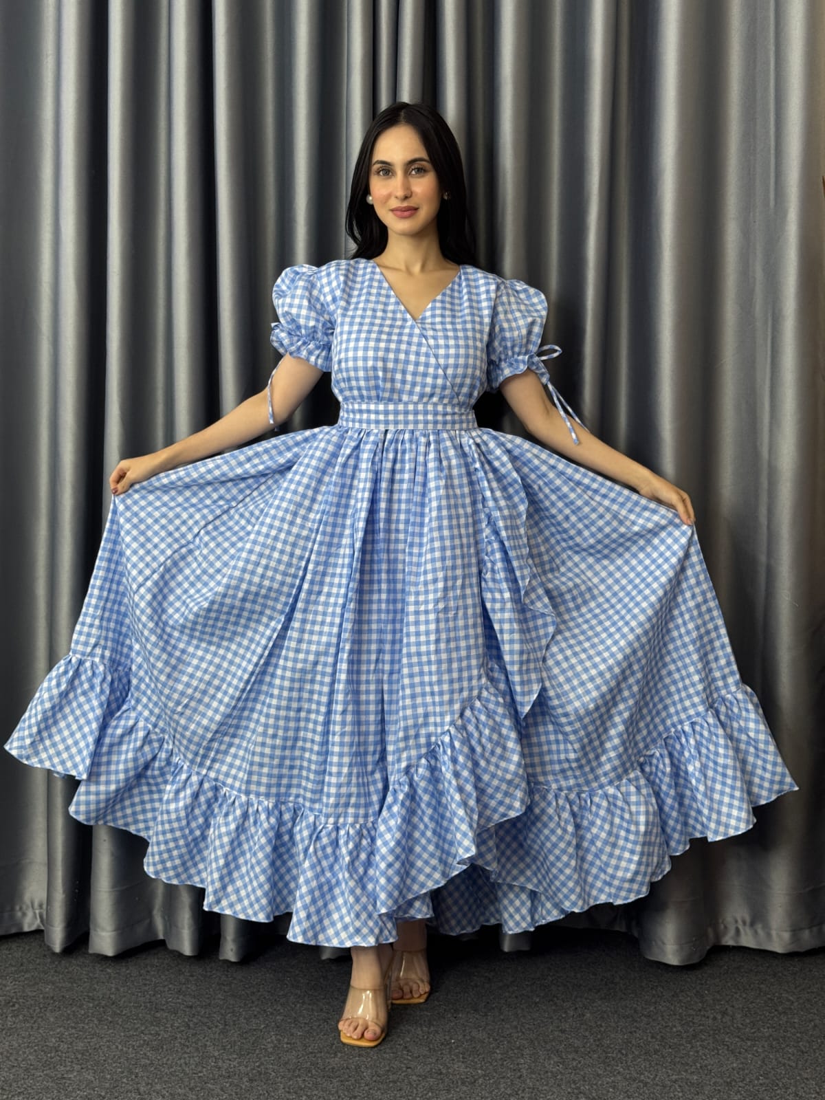 Premium Rafell Dress Sky Blue